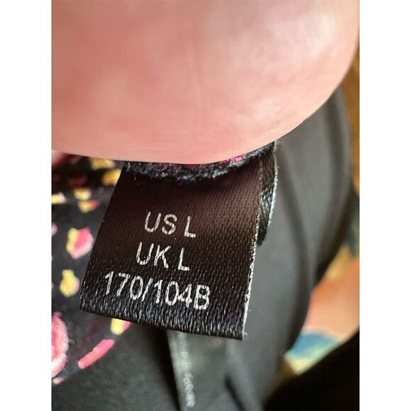 Anthropologie Women's Floral Wide-Leg Cropped Pants Size L Multicolor - Picture 5 of 5